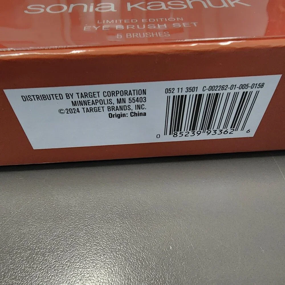 NWT Sonia Kashuk Limited Edition Eye Makeup Brush Set - 5pc